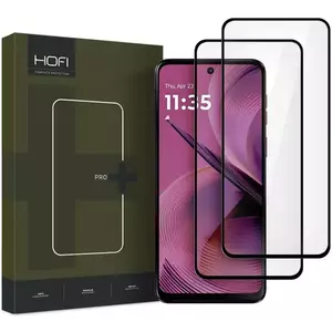 TEMPERED KIJELZŐVÉDŐ FÓLIA HOFI GLASS PRO+ 2-PACK MOTOROLA MOTO G55 5G BLACK (5906302370184) kép