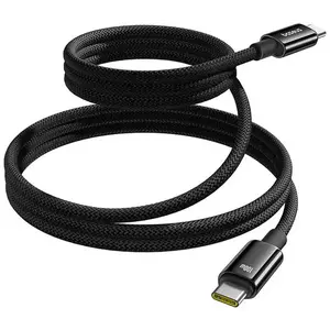 Kábel Baseus Tungsten Gold Charging Cable USB-C to USB-C 100W 1m (black) kép