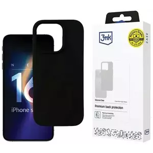 Tok 3MK Silicone Case iPhone 16 Pro 6.3" black () kép