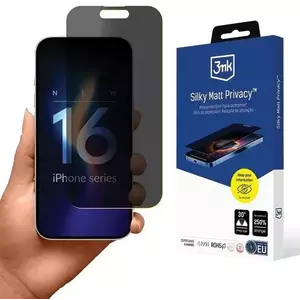 KIJELZŐVÉDŐ FÓLIA 3MK Silky Matt Privacy iPhone 16 6.1" Privacy Film kép