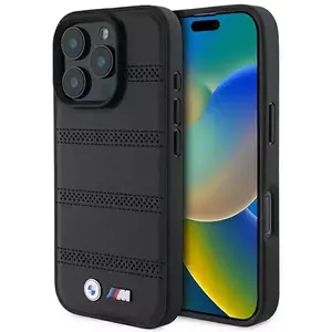 Tok BMW BMHMP16L23PUSPK iPhone 16 Pro 6.3" black hardcase M Perforated And Stitched Line MagSafe (BMHMP16L23PUSPK) kép