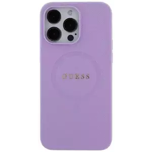 Tok Guess GUHMP16SPSAHMCU iPhone 16 6.1" purple hardcase Saffiano MagSafe (GUHMP16SPSAHMCU) kép