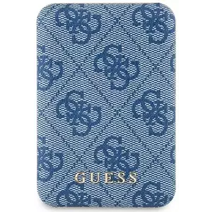 Guess Induction Powerbank 15W GUPB5FP4EMGB 5000mAh blue 4G Leather Metal Logo MagSafe (GUPB5FP4EMGB) kép