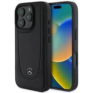 Tok Mercedes MEHCP16LARMBK iPhone 16 Pro 6.3" black hardcase Leather Urban (MEHCP16LARMBK) kép