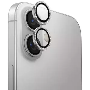 TEMPERED KIJELZŐVÉDŐ FÓLIA UNIQ Optix Aluminum Camera Lens Protector iPhone 16 6.1" / 16 Plus 6.7" white shimmer camera lens glass with applicator (UNIQ-IP6.1-6.7(2024)-ALENSSWHT) kép