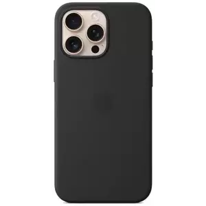 Tok Apple iPhone 16 Pro Max Silicone Case with MS - Black kép