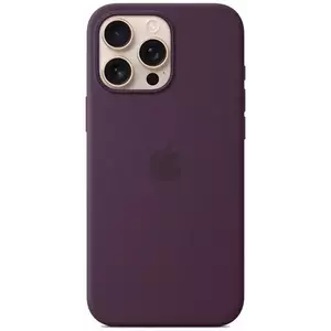 Tok Apple iPhone 16 Pro Max Silicone Case with MS - Plum kép