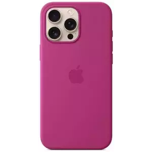 Tok Apple iPhone 16 Pro Max Silicone Case with MS - Fuchsia kép