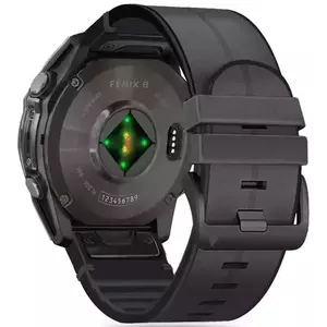 Óraszíj TECH-PROTECT SILICONE PU GARMIN FENIX 5 / 6 / 6 PRO / 7 / 8 (47 MM) / E BLACK (5906302377015) kép