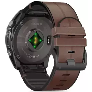 Óraszíj TECH-PROTECT SILICONE PU GARMIN FENIX 5 / 6 / 6 PRO / 7 / 8 (47 MM) / E BROWN (5906302377022) kép