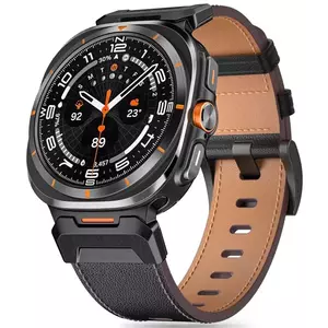 Óraszíj TECH-PROTECT DELTA PRO SAMSUNG GALAXY WATCH ULTRA (47 MM) LEATHER BLACK (5906302376377) kép