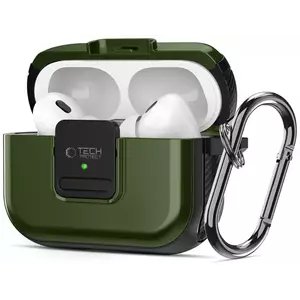 Tok TECH-PROTECT DEFENDER HOOK MAGSAFE APPLE AIRPODS PRO 1 / 2 OLIVE GREEN (5906302376292) kép