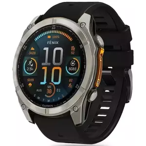 Óraszíj TECH-PROTECT SILICONE LINE GARMIN FENIX 5X / 5X PLUS / 6X / 6X PRO / 7X / 8 (51 MM) BLACK (5906302376766) kép