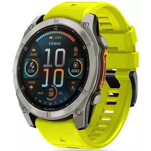 Óraszíj TECH-PROTECT SILICONE LINE GARMIN FENIX 5X / 5X PLUS / 6X / 6X PRO / 7X / 8 (51 MM) LIME (5906302376810) kép