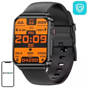 Okos óra BlitzWolf BW-HL6 Black Silicone Smartwatch (black) kép