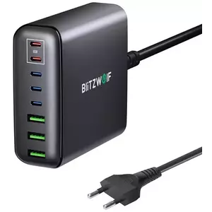 Töltő Blitzwolf BW-S26 250W wall charger (black) kép