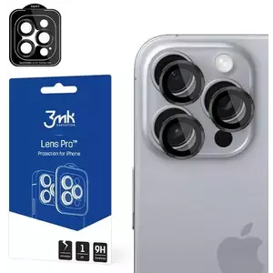 TEMPERED KIJELZŐVÉDŐ FÓLIA 3MK Lens Protection Pro iPhone 16 Pro/ 16 Pro Max Titanium Grey () kép