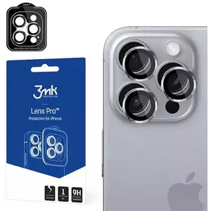 TEMPERED KIJELZŐVÉDŐ FÓLIA 3MK Lens Protection Pro iPhone 16 Pro/ 16 Pro Max Titanium Silver () kép