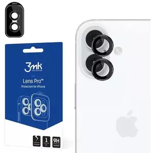 TEMPERED KIJELZŐVÉDŐ FÓLIA 3MK Lens Protection Pro iPhone 16/ 16 Plus Black () kép