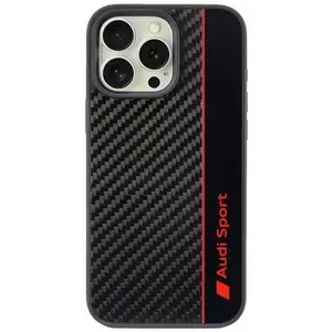 Tok Audi Carbon Fiber Stripe iPhone 16 Pro Max 6.9" black hardcase AUS-TPUPCIP16PM-R8/D1-BK (AUS-TPUPCIP16PM-R8/D1-BK) kép