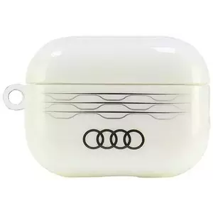 Tok Audi IML Geometric Pattern AirPods Pro 2 cover white AU-IMLAPP2-A6/D3-WE (AU-IMLAPP2-A6/D3-WE) kép