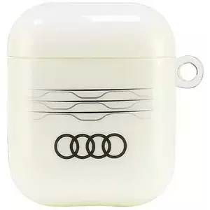 Tok Audi IML Geometric Pattern AirPods cover white AU-IMLAP-A6/D3-WE (AU-IMLAP-A6/D3-WE) kép