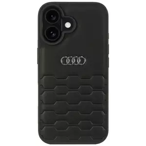 Tok Audi Synthetic Leather iPhone 16 6.1" black hardcase AU-TPUPCIP16-GT/D2-BK (AU-TPUPCIP16-GT/D2-BK) kép