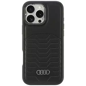 Tok Audi Synthetic Leather MagSafe iPhone 16 Pro Max 6.9" black hardcase AU-TPUPCMIP16PM-GT/D3-BK (AU-TPUPCMIP16PM-GT/D3-BK) kép