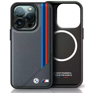 Tok BMW BMHMP16X23PUTRA iPhone 16 Pro Max 6.9" antracite hardcase M Meshed Tricolor Stripes MagSafe (BMHMP16X23PUTRA) kép