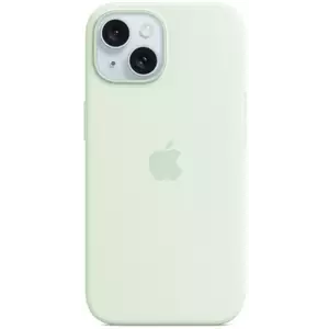 Tok Apple iPhone 15+ Silicone Case with MS - Soft Mint kép