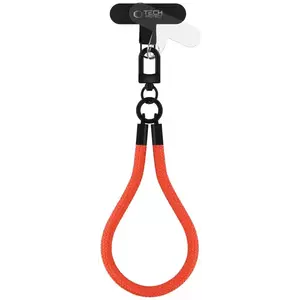 Szíj TECH-PROTECT C3S ROPE WRIST STRAP NEON ORANGE/BLACK (5906302312719) kép