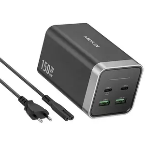 Töltő MOKiN Charger PD150W 2xUSB-C 2xUSB-A (black) kép