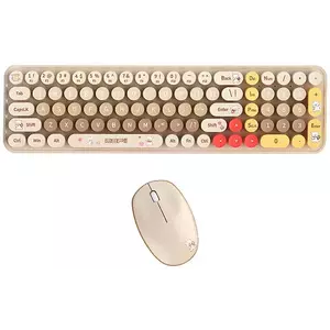 Billentyűzet MOFII Wireless Keyboard+Mouse 2.4G Baby Bear Beige kép