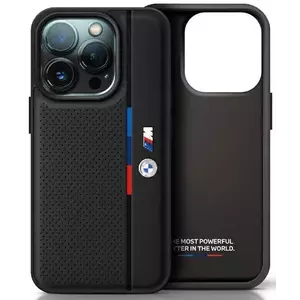 Tok BMW BMHCP16L23PUPVK iPhone 16 Pro 6.3" black hardcase M Perforated Tricolor Detail Line (BMHCP16L23PUPVK) kép