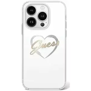 Tok Guess GUHCP16LHCHGSPT iPhone 16 Pro 6.3" transparent hardcase IML Heart (GUHCP16LHCHGSPT) kép