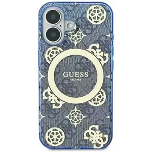 Tok Guess GUHMP16LH4PYEEB iPhone 16 Pro 6.3" blue hardcase IML Peony On 4G Background MagSafe (GUHMP16LH4PYEEB) kép