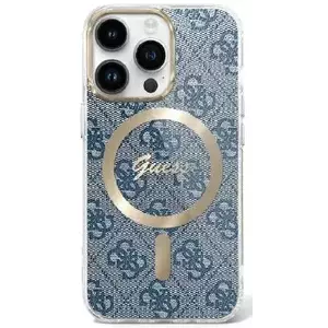 Tok Guess GUHMP16LH4STB iPhone 16 Pro 6.3" blue hardcase IML 4G MagSafe (GUHMP16LH4STB) kép