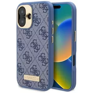 Tok Guess GUHMP16MU4GPRB iPhone 16 Plus 6.7" blue hardcase 4G Logo Plate MagSafe (GUHMP16MU4GPRB) kép