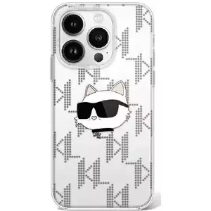 Tok Karl Lagerfeld KLHCP16LHKLPCHT iPhone 16 Pro 6.3" transparent hardcase IML Choupette Head Electroplated (KLHCP16LHKLPCHT) kép