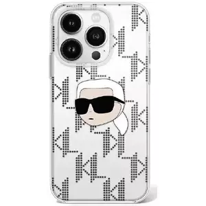 Tok Karl Lagerfeld KLHCP16LHKLPKHT iPhone 16 Pro 6.3" transparent hardcase IML Karl Head Electroplated (KLHCP16LHKLPKHT) kép