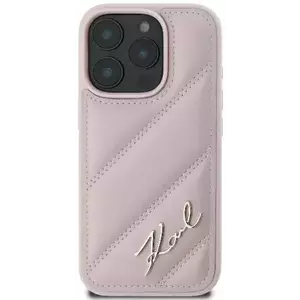 Tok Karl Lagerfeld KLHCP16SPQDSMGP iPhone 16 6.1" pink hardcase Quilted Signature (KLHCP16SPQDSMGP) kép