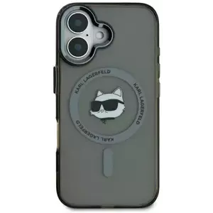 Tok Karl Lagerfeld KLHMP16LHLSCHK iPhone 16 Pro 6.3" black hardcase IML Metal Choupette Head MagSafe (KLHMP16LHLSCHK) kép