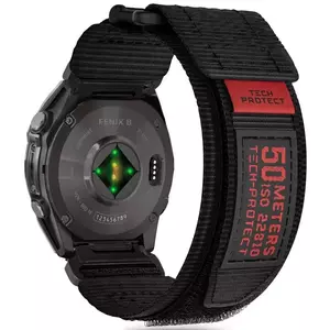 Óraszíj TECH-PROTECT SCOUT PRO GARMIN FENIX 5 / 6 / 6 PRO / 7 / 8 (47 MM) / E BLACK (5906302377039) kép