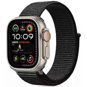 Óraszíj TECH-PROTECT NYLON APPLE WATCH 6 / 7 / 8 / 9 / 10 / SE (40 / 41 / 42 MM) BLACK (5906302370696) kép