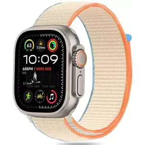 Óraszíj TECH-PROTECT NYLON APPLE WATCH 6 / 7 / 8 / 9 / 10 / SE / ULTRA 1 / 2 (44 / 45 / 46 / 49 MM) CREAM (5906302370788) kép