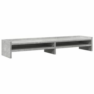 vidaXL betonszürke szerelt fa monitorállvány 100 x 24 x 16 cm kép