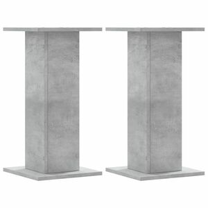 vidaXL 2 db betonszürke szerelt fa hangszóróállvány 30 x 30 x 60 cm kép