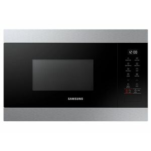 Samsung 22l-es beépíthető mikrohullámú sütő, grill funkcióval (MG22M8274AT/E2) ezüst-fekete kép