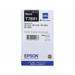 EPSON T7891 WorkForce Pro WP-5000 Series tintapatron, XXL 65.1ml (C13T789140) fekete kép