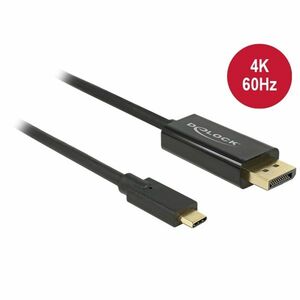 DeLock USB Type-C male to Displayport male 4K 60Hz átalakító kábel (85256) kép